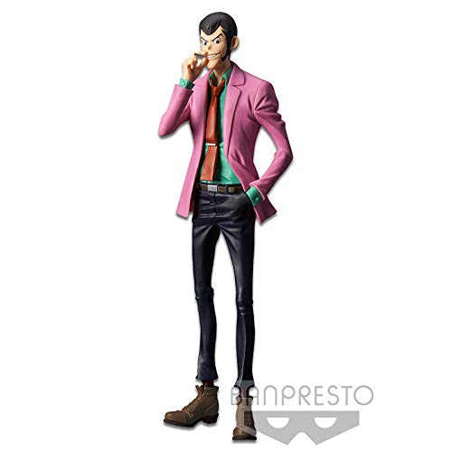 Figure Statue Lupin The Third 26cm Lupin III con CIGARILLO y Chaqueta Rosa Master Stars Piece IV 4 Part 5 Original BANPRESTO