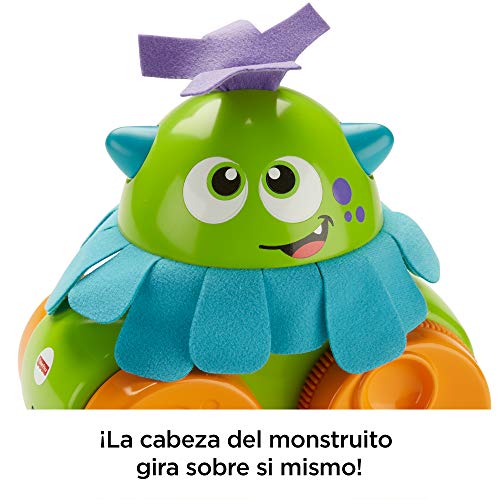 Fisher-Price Monstruito gira gira, juguete para bebé +1 año (Mattel FHG01)