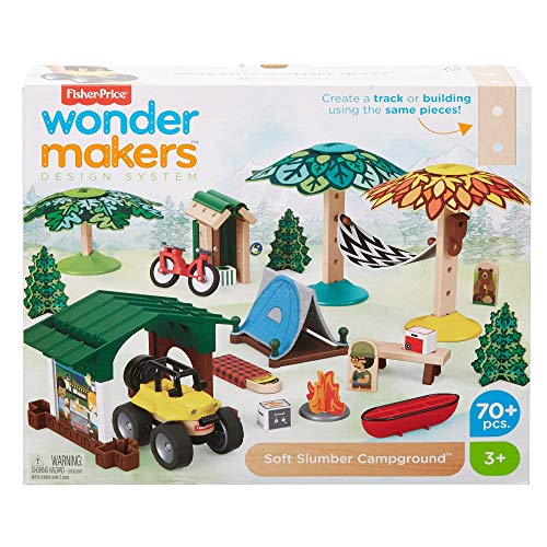 Fisher-Price Wonder Makers Camping, juguetes construcción niños + 3 años (Mattel GFJ10)