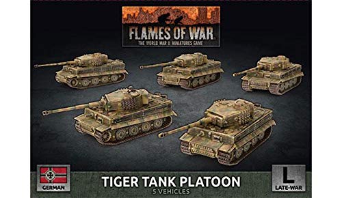 Flames of War: Late War: Alemán: Tiger Heavy Tank Platoon (GBX140)