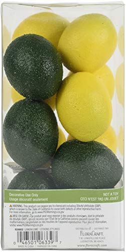 Floracraft Plastic Design It Simple Fruta Decorativa 1-Mini Limones y Limas