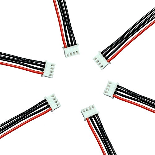 FLy RC 10PCS JST-XH Conector 3S 11.1V Equilibrio Cable de Extensión con 15cm Cable Silicona 22AWG para RC Batería de Litio