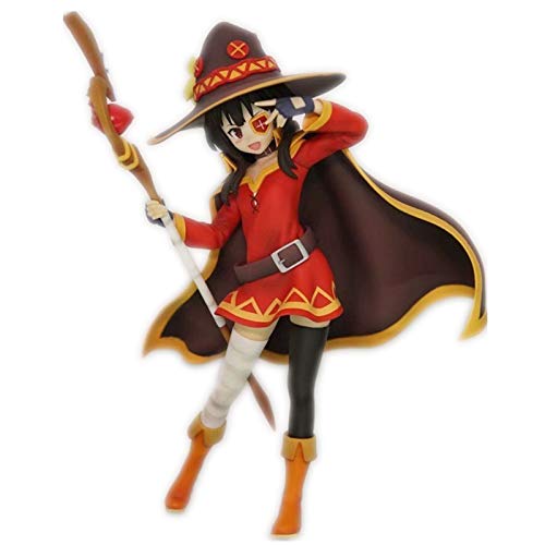 From HandMade Konosuba: ¡La bendición de Dios en Este Maravilloso Mundo!Figura Megumin & Aqua Figure Anime Girl Figure Anime Figura (Color : Megumin)