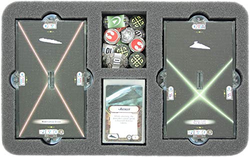 Funda rígida es Compatible con Star Wars Armada: Super Star Destroyer + Imperial Fleet