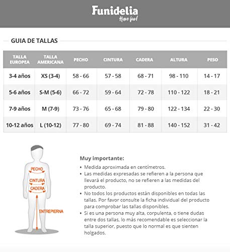 Funidelia | Disfraz de Fantasma Pac-Man Clyde Oficial para niño y niña Talla 4-10 años ▶ Comecocos, Videojuegos, Años 80, Arcade - Naranja