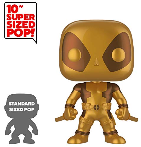 Funko Deadpool Super Sized Pop! Vinyl Figure Thumbs Up Gold Deadpool 25 cm Mini