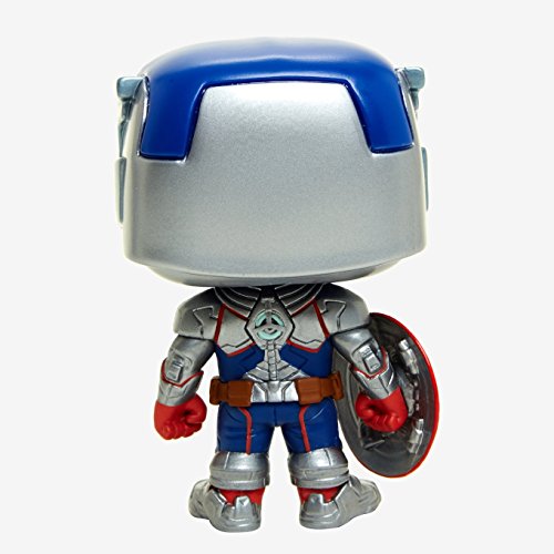 Funko – Marvel, Batalla de Superhéroes – Colección Pop Vinyl, Figura 299 - Capitán América, 9 cm