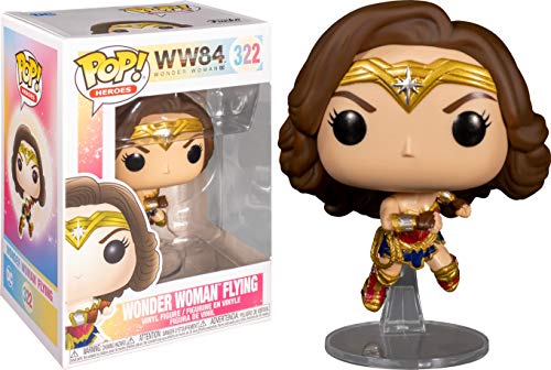 Funko- Pop 1984-Wonder 1984 Wonder Woman (Flying) Figura Coleccionable, Multicolor (47373)