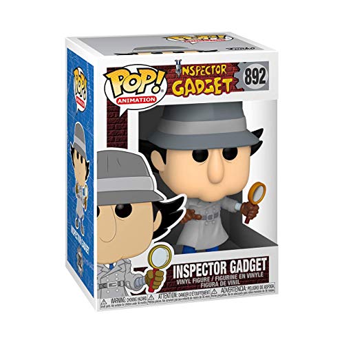 Funko- Pop Animation Inspector Gadget w/Chase (Styles May Vary) Figura Coleccionable, Multicolor (49268)