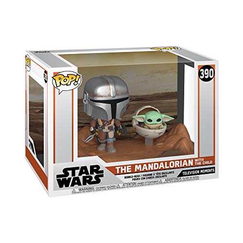 Funko- Pop Moment: Mandalorian-Mandalorian & Child Figura Coleccionable, Multicolor (49930)