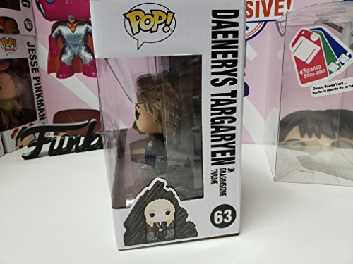 Funko- Pop Rides: Game of Daenerys On Dragonstone Throne Juego De Tronos Targaryen Figura Coleccionable de Vinilo, Multicolor, Standard (29165)