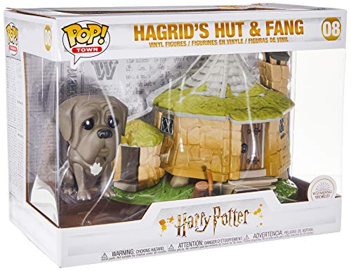 Funko - Pop! Town: Harry Potter - Hagrid's Hut w/ Fang Figura Coleccionable, Multicolor (44230)