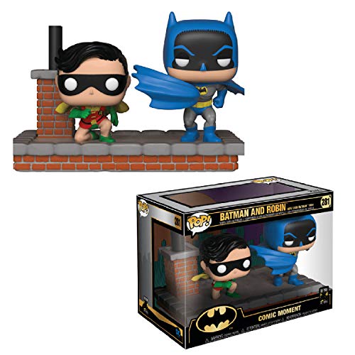 Funko- Pop Vinyl: Comic Moment 80th: Look Batman and Robin (1964) Figura de Vinilo, Multicolor (37256)