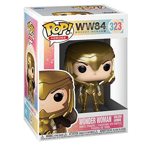 Funko - Pop! Wonder Woman 1984: Wonder Woman (Gold Power Pose) Figura Coleccionable, Multicolor (46658)