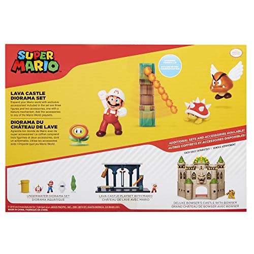 Funko- Set Diorama Castillo De Lava Super Mario Playset con Figuras, Color (400152)