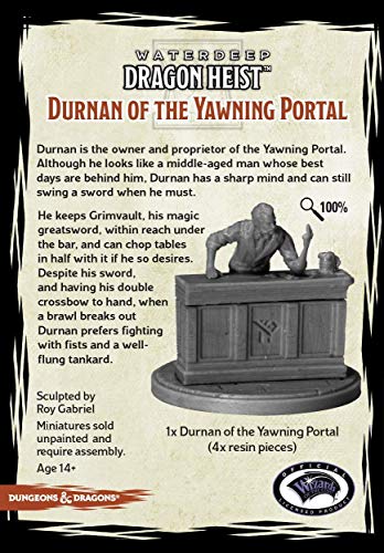 Gale Force Nine D&D: Waterdeep Dragon Heist Duman of The Yawning Portal (1 Figura)