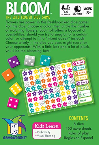 Gamewright Juego de Dados Bloom