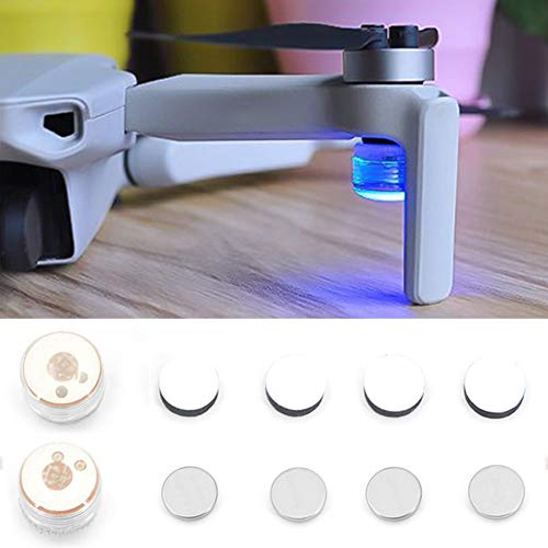 Ganquer Luz estroboscópica LED para Mavic Mini Drone, 1 par de luz de flash de dron de navegación nocturna luz de crucero para DJI Mavic Mini Quadcopter