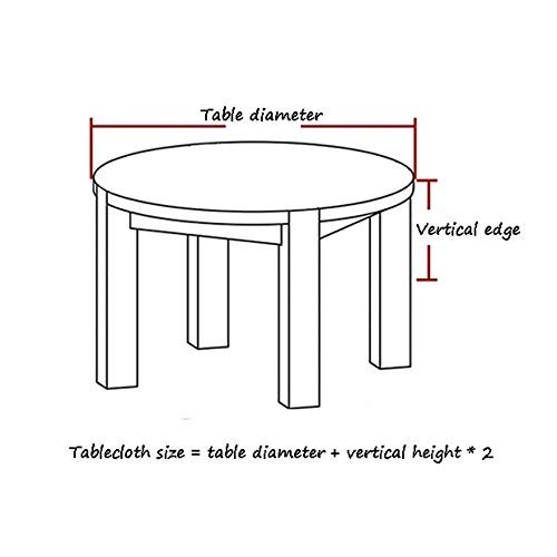 GCXZB Ropa de jardín del Hotel Restaurante Redondo Mesa de Mesa Mesa de Mesa Mesa de Mesa de café (Color: Púrpura, Tamaño: 300cm) (Color : Purple, Size : 220cm)