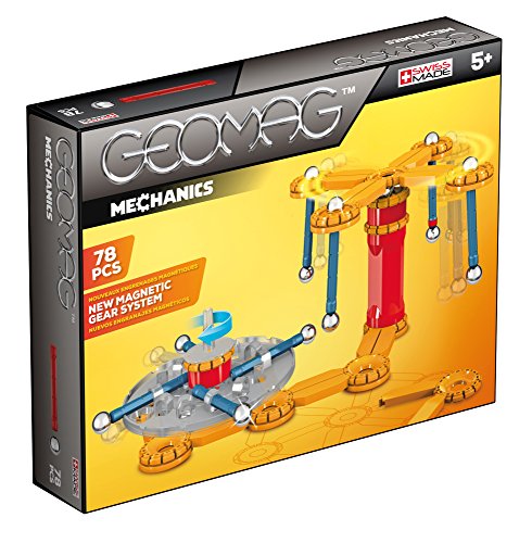 Geomag- Mechanics Construcciones magnéticas y juegos educativos, Multicolor, 78 Pizas (725) , color/modelo surtido