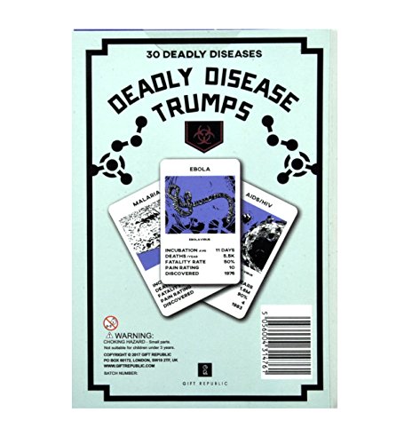 Gift Republic Deadly Disease Trumps Juego de Cartas, Multi