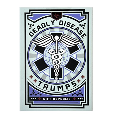 Gift Republic Deadly Disease Trumps Juego de Cartas, Multi