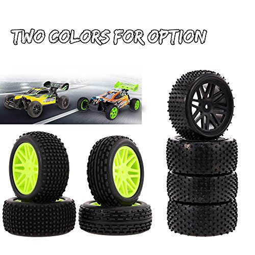 Goolsky 4PCS 1/10 RC Off-Road Tire Nail Point Patrón de llanta V Orificio para 1/10 HSP HPI Redcat RC4WD RC Buggy