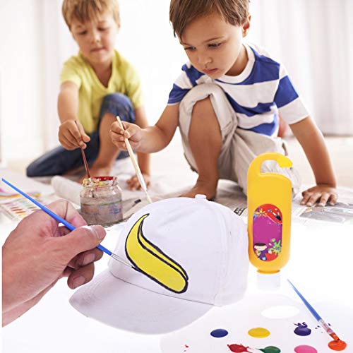 Gorras de Béisbol para Niños, Joyibay 10PCS Sombrero de Béisbol Blanco Creativos Arte Pintura Sombreros Gorras Casual Playa Sol Visor Sombreros para Deportes al Aire Libre