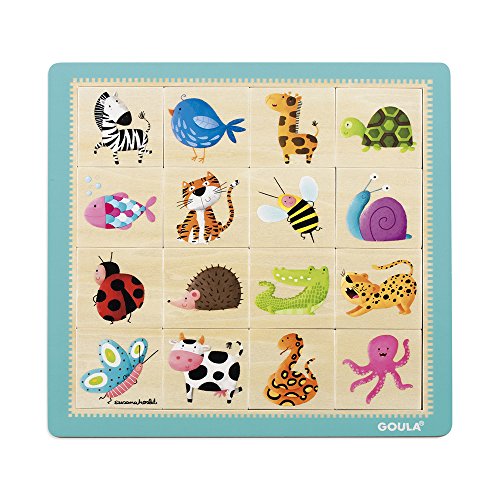 Goula- Puzzle Texturas, 28 x 28cm (53042) , color/modelo surtido