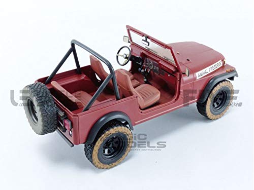 GreenLight Colección Artisan 1:18 - The A-Team (Serie de TV 1983-87) - Je&ep CJ-7 - Animal Preserve 19091