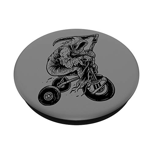 Grim Reaper Guy Skater funny Angel Of Death Mower PopSockets Agarre y Soporte para Teléfonos y Tabletas