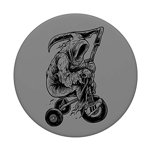 Grim Reaper Guy Skater funny Angel Of Death Mower PopSockets Agarre y Soporte para Teléfonos y Tabletas