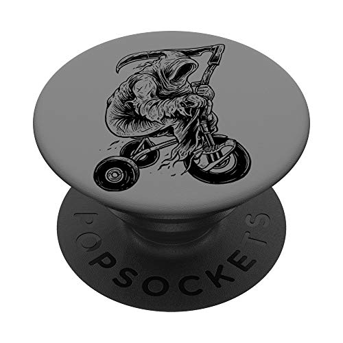 Grim Reaper Guy Skater funny Angel Of Death Mower PopSockets Agarre y Soporte para Teléfonos y Tabletas