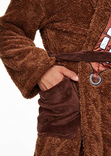 Groovy- Chewbacca-Bathrobe Albornoz, Color marrón/Beige, Talla única (E1024201)