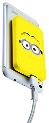 Gru: Mi Villano Favorito PB2600DES - Cargador de batería portátil con ventosas (4.000 mAh, 5V/1A, indicador LED, Micro USB) Color Amarillo