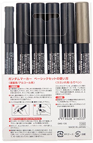 GSI Creos Gundam Marker Basic Set (6 Markers) (japan import)