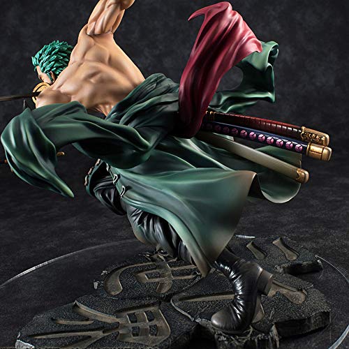 GUANGHHAO One Piece Roronoa Zoro Anime Figura 17.5cm-Three Thousand Worlds-Figurine Decoration Ornaments Collectibles Toy Animations Modelo de Personaje