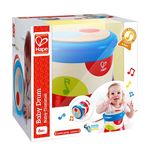 Hape International E0333 Tambor Bebé, Multicolor