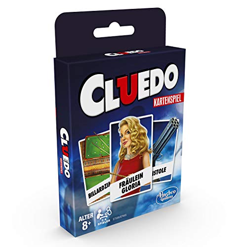 Hasbro Gaming- Juego de Cartas Cluedo para niños a Partir de 8 años, Estrategia para 3 – 4 Jugadores, Color (E7589GC0)