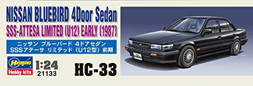 Hasegawa HC33 1/24 Nissan Bluebird 4 Puertas Sedan SSS Attesa Maqueta de plástico