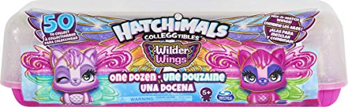 HATCHIMALS CollEGGtibles, Wilder Exclusive 12-Pack Egg Carton with Mix and Match Wings Paquete de 12 Huevos con alas Mixtas y combinadas (Spin Master 6059068)