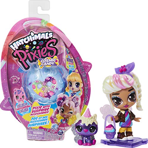 Hatchimals Pixies, Cosmic Candy Pixie con 2 Accesorios y Exclusivo CollEGGtible (los Estilos Pueden Variar)