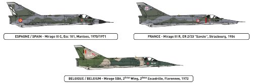 Heller 80323 - Dassault Mirage III E [importado de Alemania]