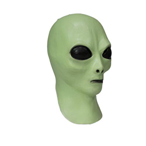 Hengyutoy Mask Máscara alienígena de látex, Glow in The Dark UFO Fiestas de Carnaval Extraterrestres Máscaras de Terror