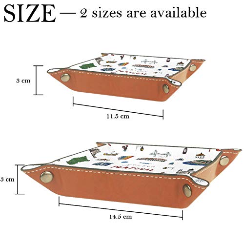 HOHAHA - Bandeja plegable para dados de Lisboa, Portugal, de piel sintética, con bandeja para dados de juegos de rol y otros juegos de mesa, Multi01, 20.5x20.5cm