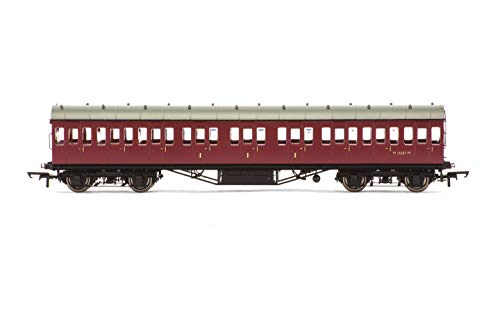 Hornby- BR Ex LMS Suburban Composite Class Coach'M16587M' Entrenador, Multicolor (R4689A)