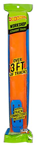 Hot Wheels Track Builder, Pack de 4 pistas rectas, accesorios para pistas de coches (Mattel CCX79)