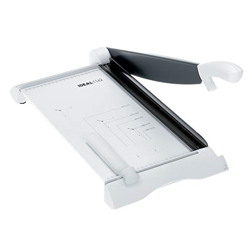 Ideal 1142 - Guillotina (ergonomic, 430 mm longitud de corte, 15 hojas de 70 g/m², 3 kg), color blanco