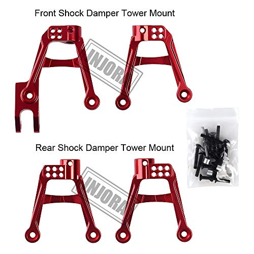 INJORA RC Amortiguador Soporte 4pcs RC Shock Mount para 1:10 RC Crawler Car SCX10 II 90046 90047