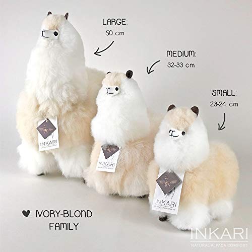 Inkari Alpaca Gift Toy, Super Sweet and Fluffy, Made of Real Alpaca and Llama Wool, Fair and Sustainable…